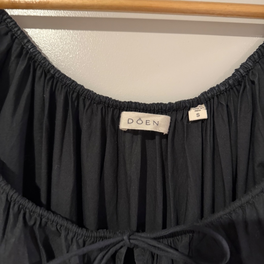 DOEN BLACK QUINN DRESS SIZE SMALL - Picture 2 of 6